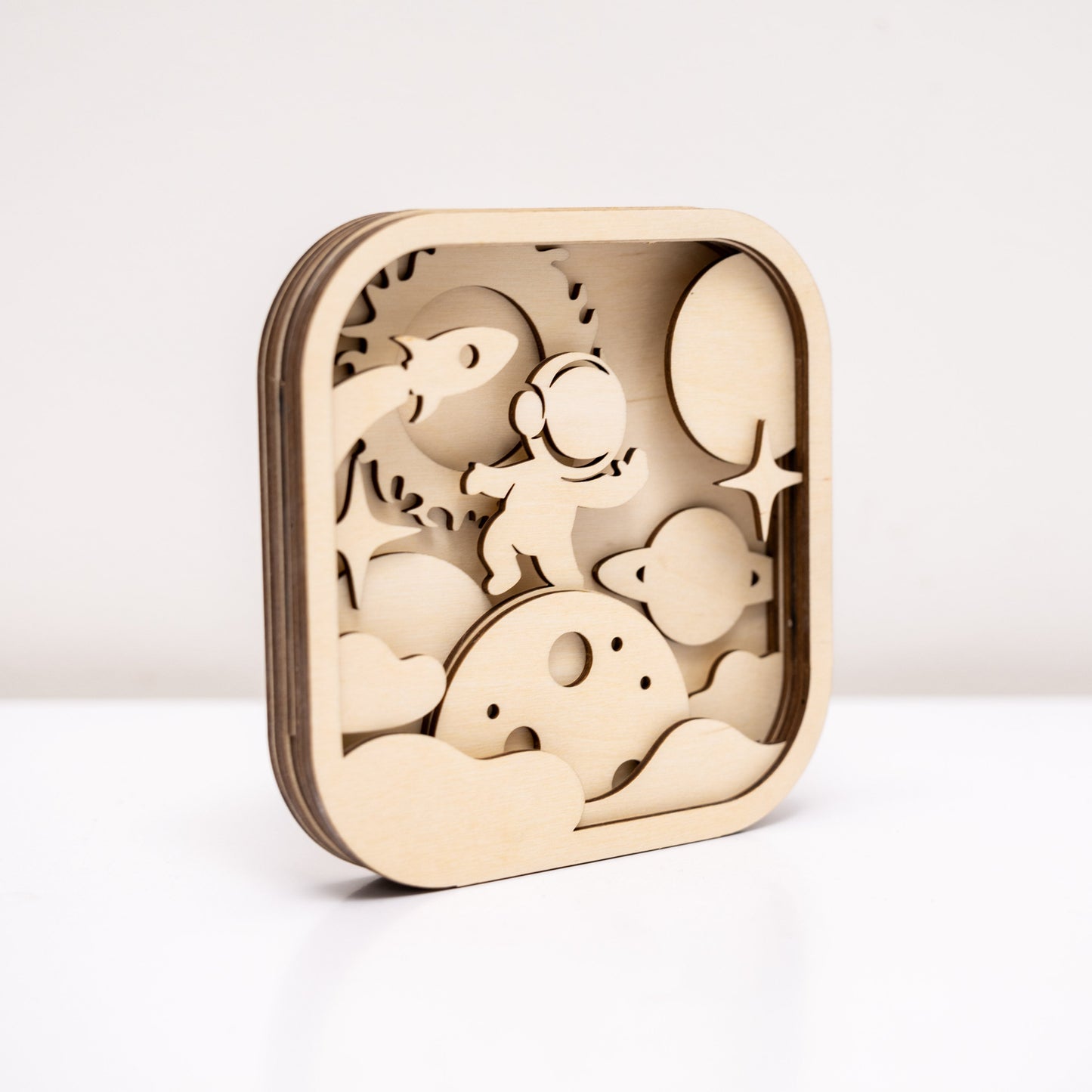 Wooden 3D DIY Painting Kit Space
