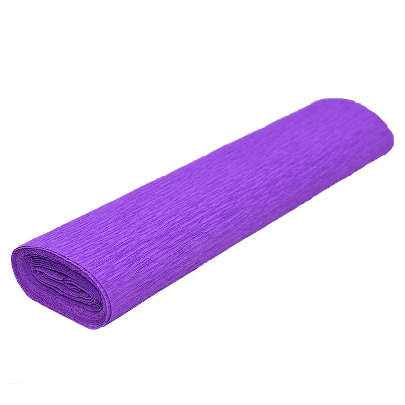 Colored Crepe Paper Roll for Crafts and Gift Wrapping | 25cm x 250cm