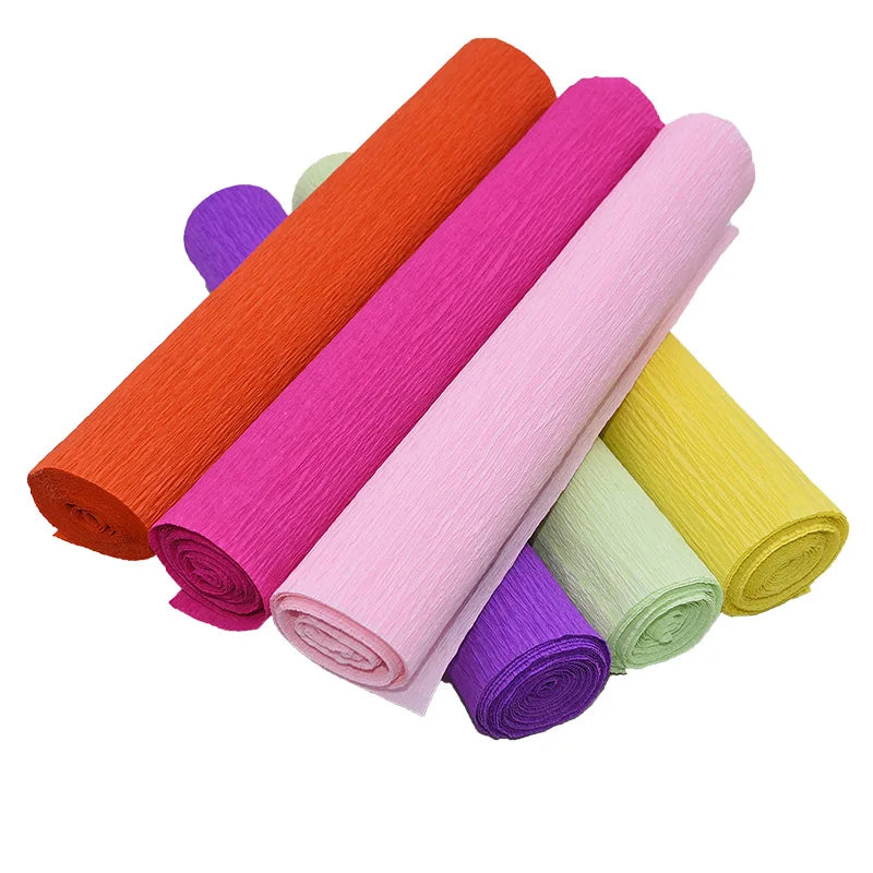 Colored Crepe Paper Roll for Crafts and Gift Wrapping | 25cm x 250cm
