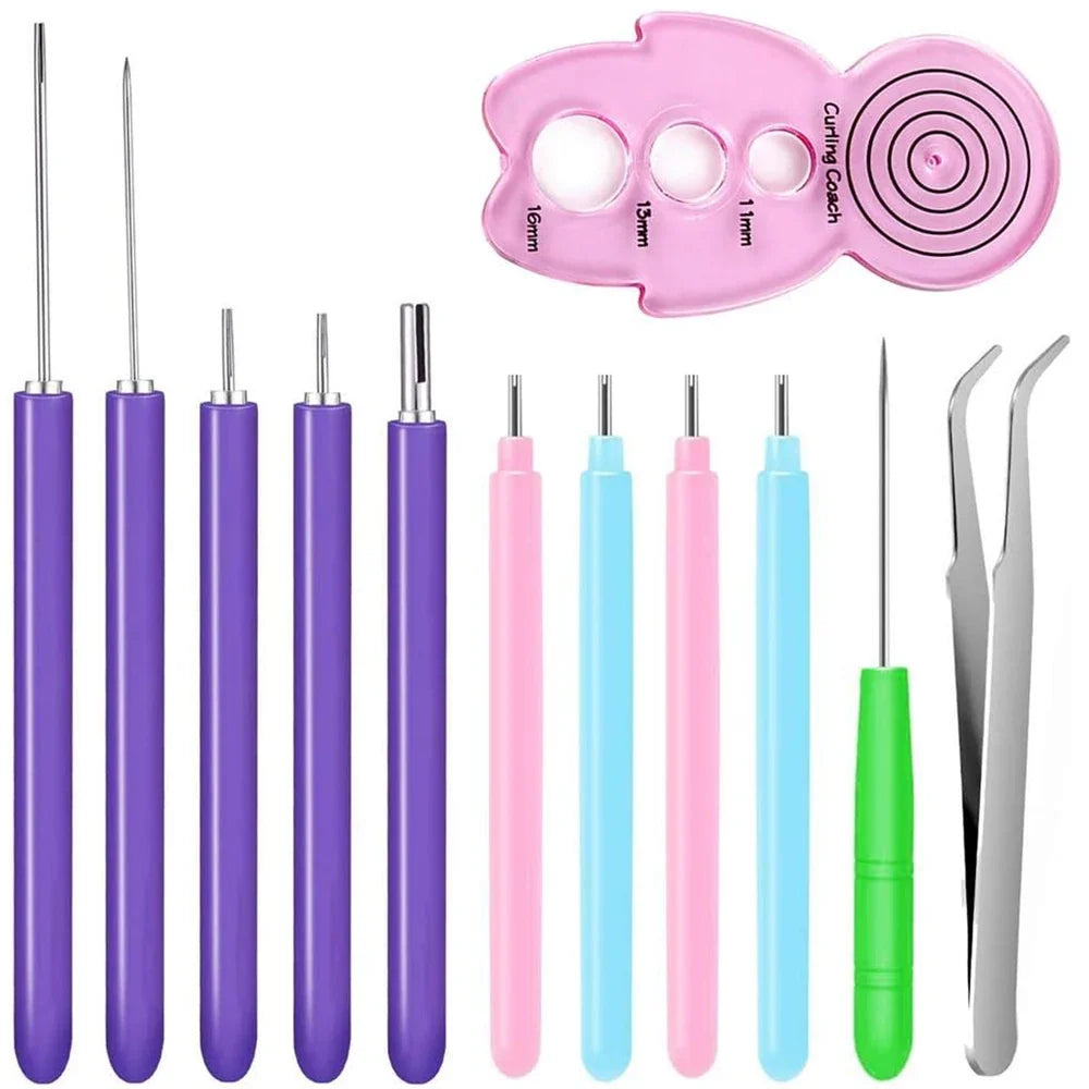 Paper Quilling Tools Set | Slotted Needle Pen Kit for DIY Paper Craft